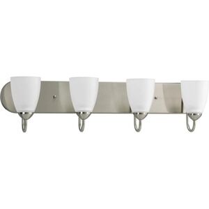 Progress Lighting - Gather Four-Light Etched Glass Bath Vanity Light P2709-09